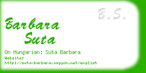 barbara suta business card